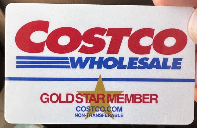A picture of a Costco membership card front