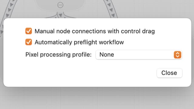 A picture of the Retrobatch document properties dialog