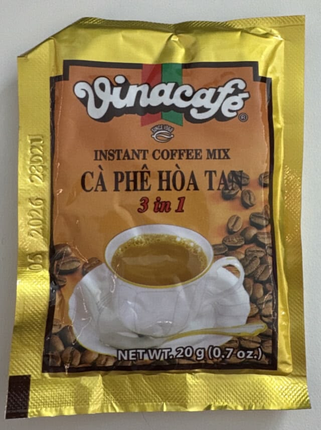 A picture of a Thai Instant Coffee pack