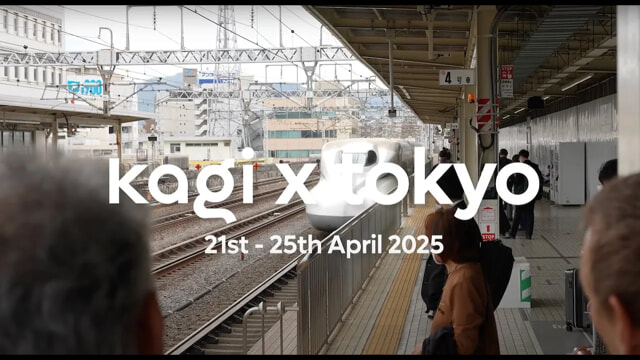 A poster picture for Kagi's Japan meetup