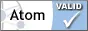 A badge indicating the Atom feed is valid