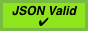 A badge indicating the JSON feed is valid